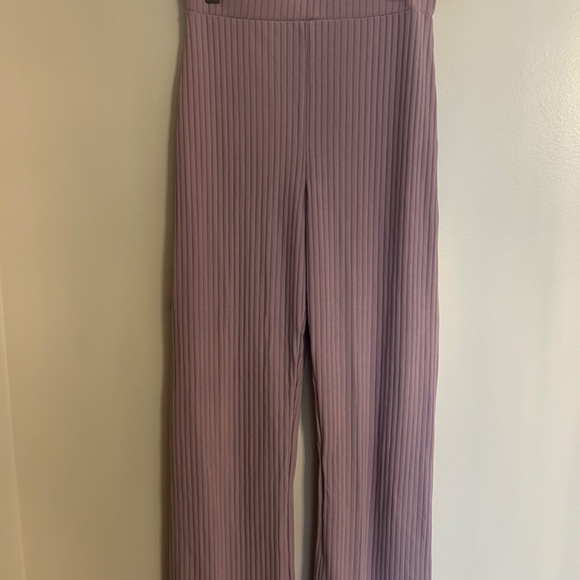 Collusion Ribbed Lilac Pants - Picture 2 of 5